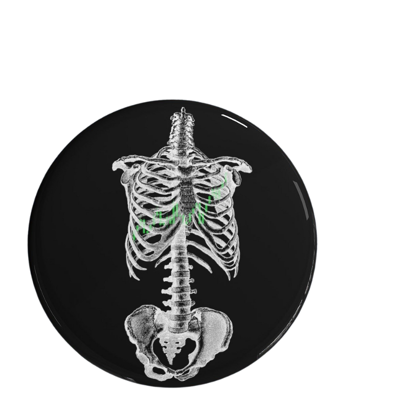 Trader skeleton candlestick Pin