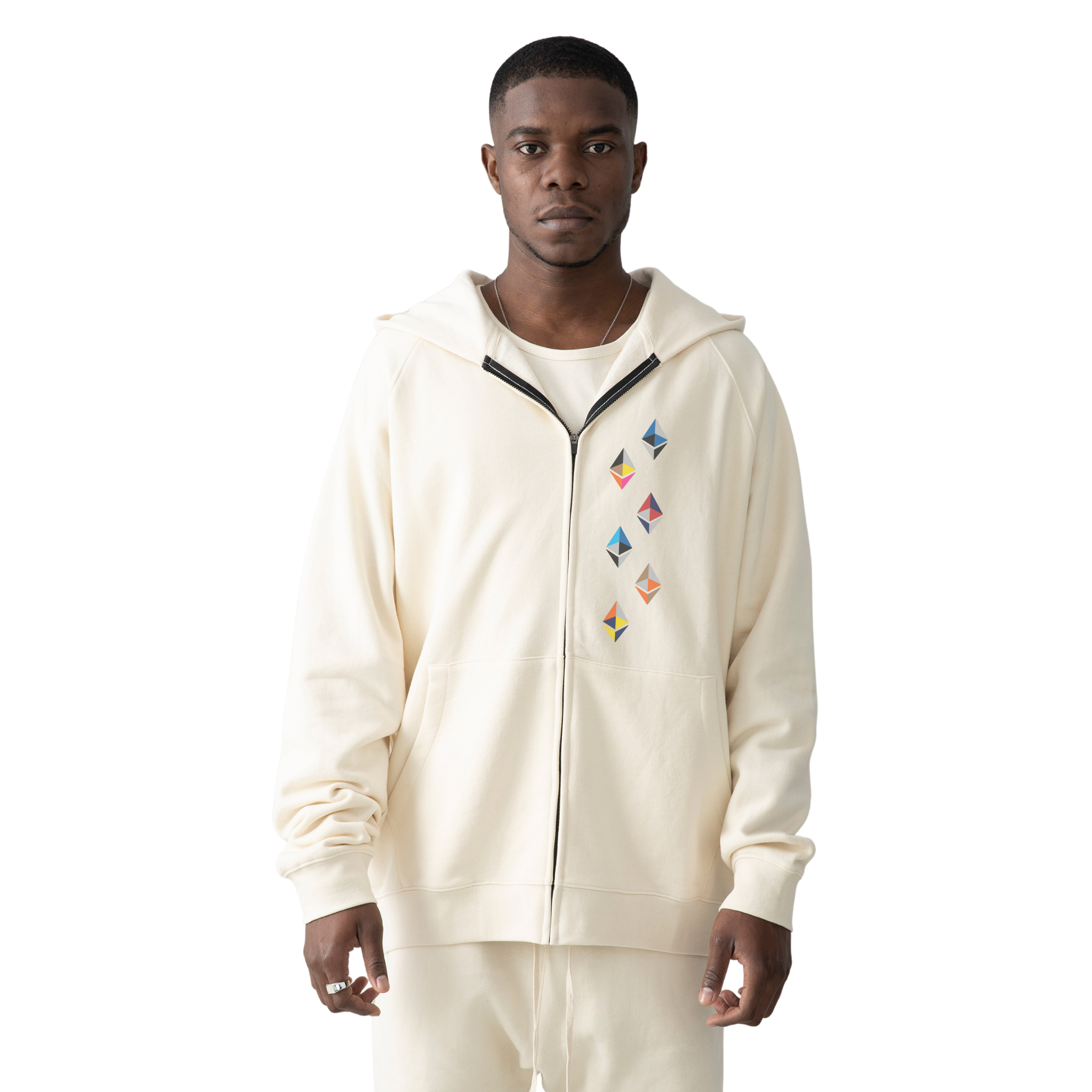 Ethereum Spectrum Zip-Up