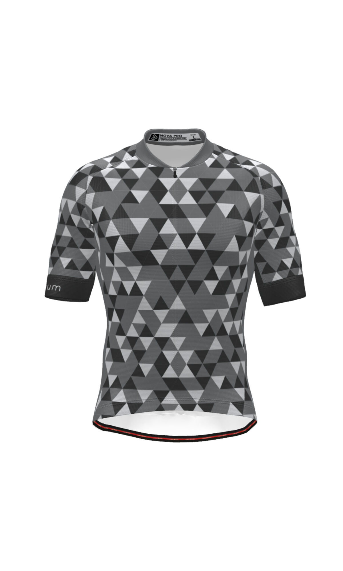 Ethereum Original Nova Pro Jersey with grayscale triangle pattern and Ethereum branding.