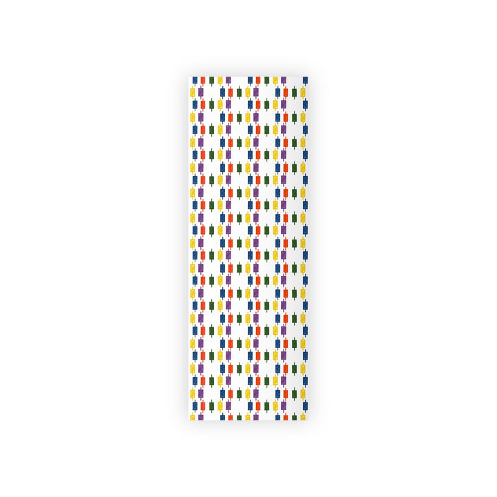 Colorful Candlesticks Wrapping Paper with playful design and eco-friendly features.