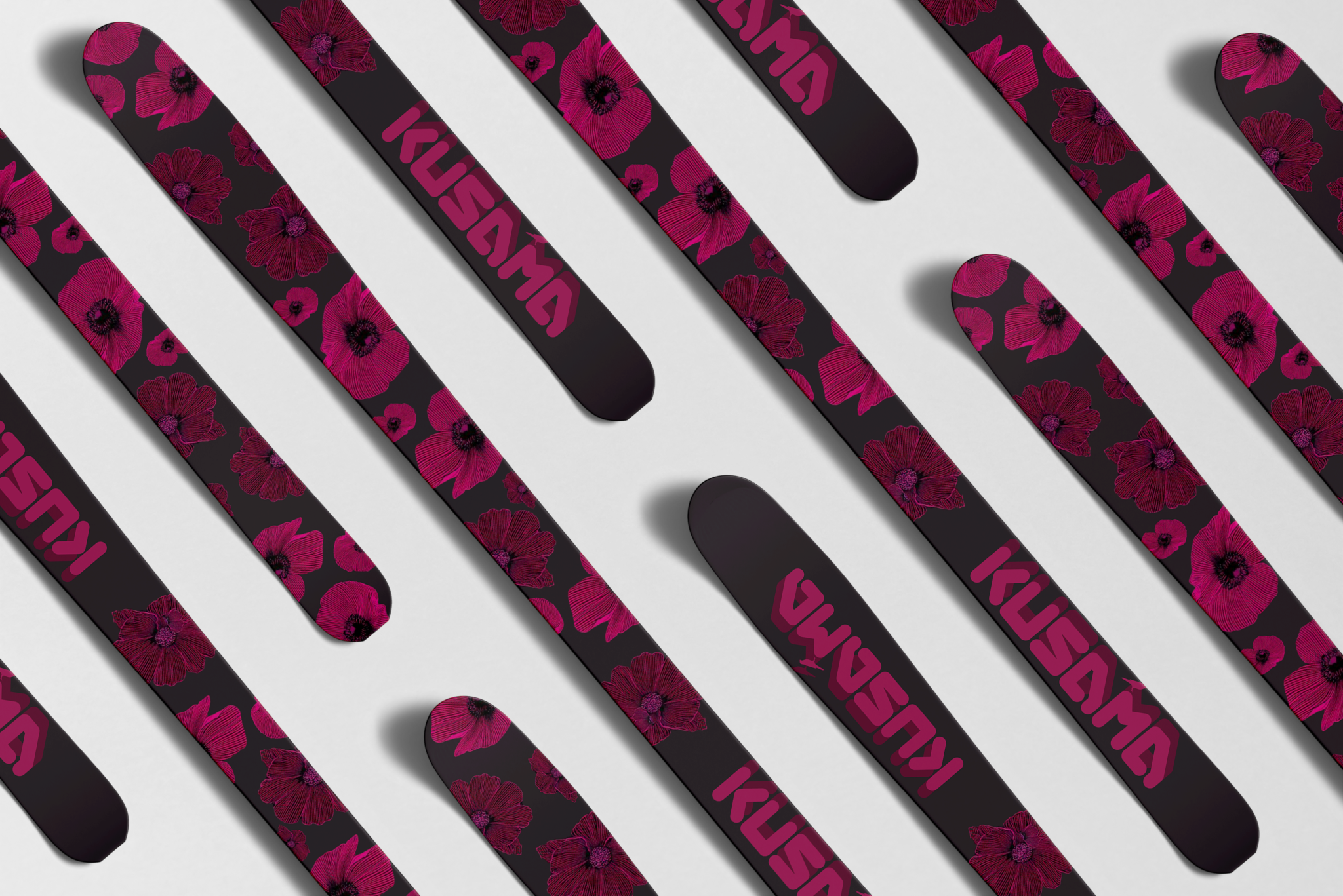 Kusama Blossom Skis