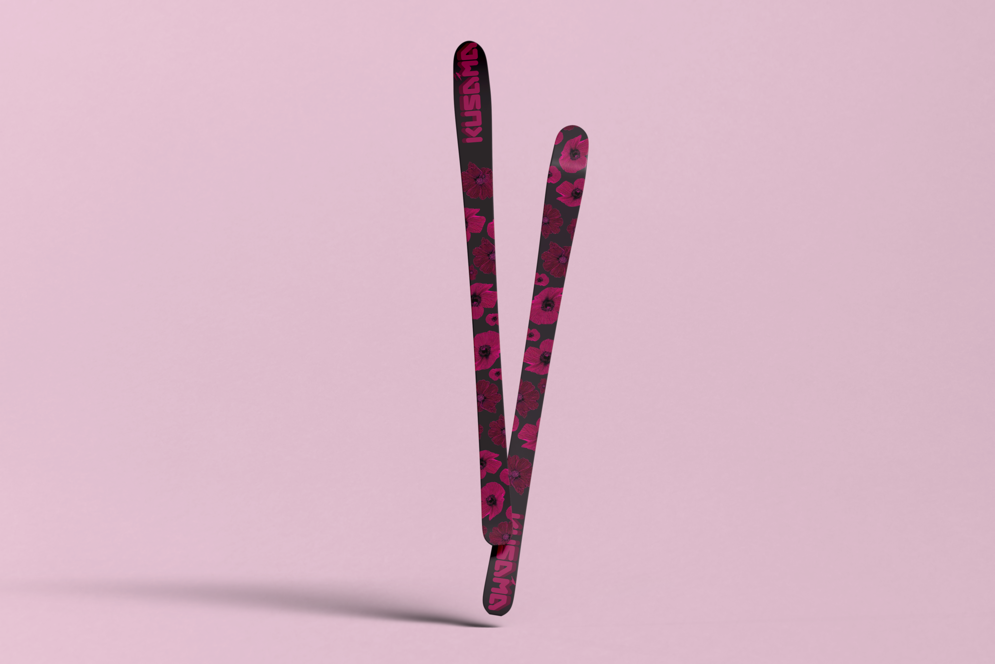 Kusama Blossom Skis