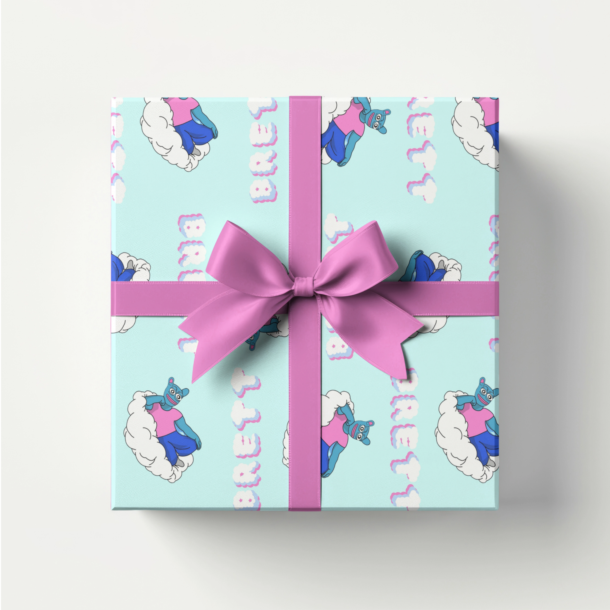 Blue Brett Wrapping Paper