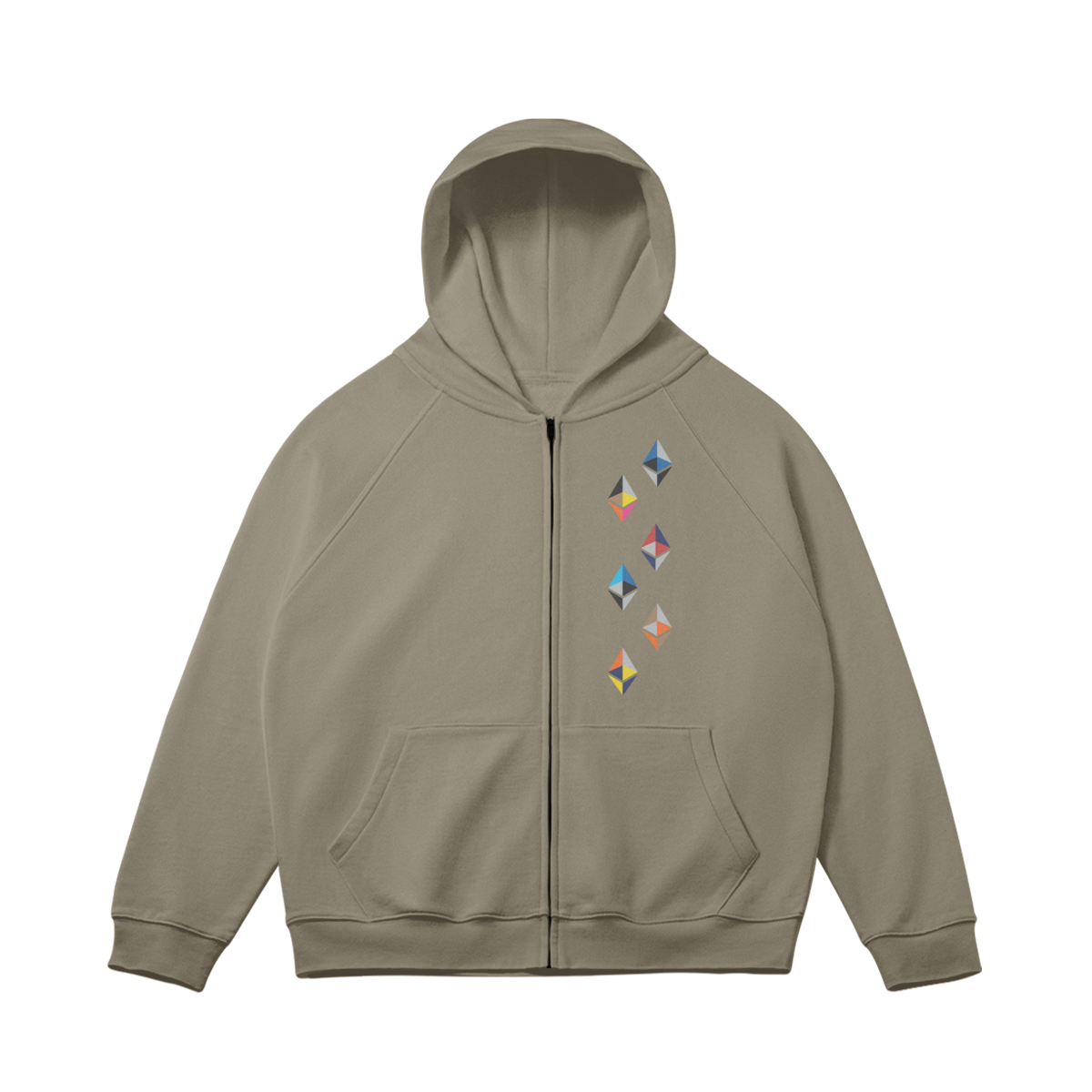 Ethereum Spectrum Zip-Up