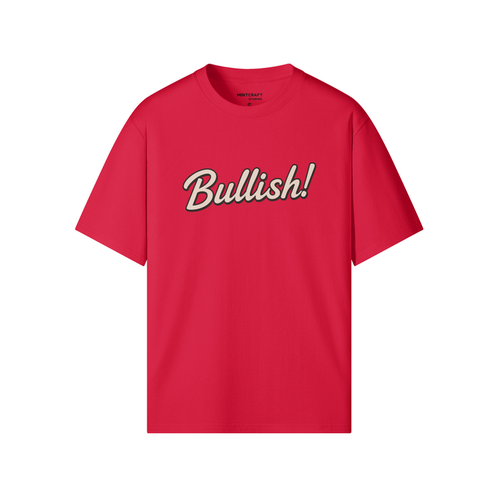 Bullish T-shirt with crew neck and regular fit in red.